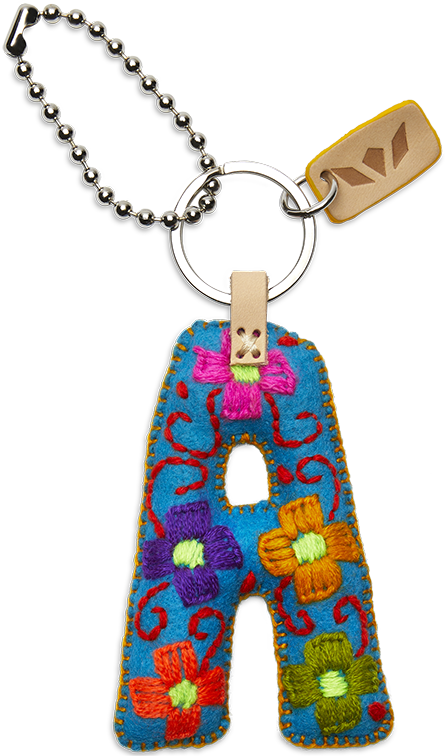 Turquoise Felt Alphabet Charms - Image 3