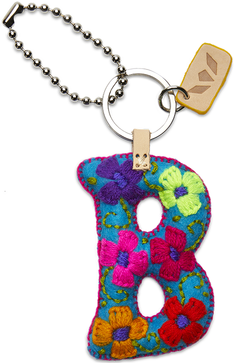 Turquoise Felt Alphabet Charms - Image 4