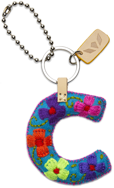 Turquoise Felt Alphabet Charms - Image 5