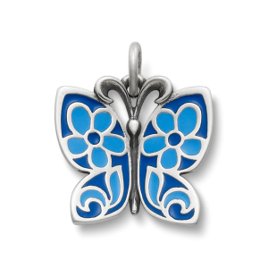 Blue Enamel Butterfly Charm