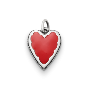 Enamel Red Heart Charm