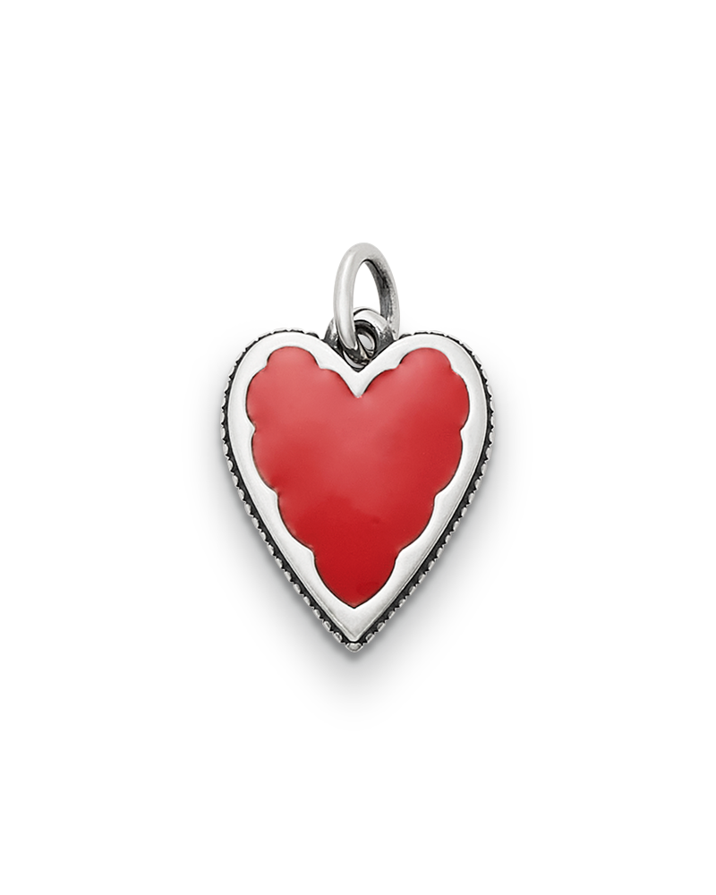 Enamel Red Heart Charm - Image 3