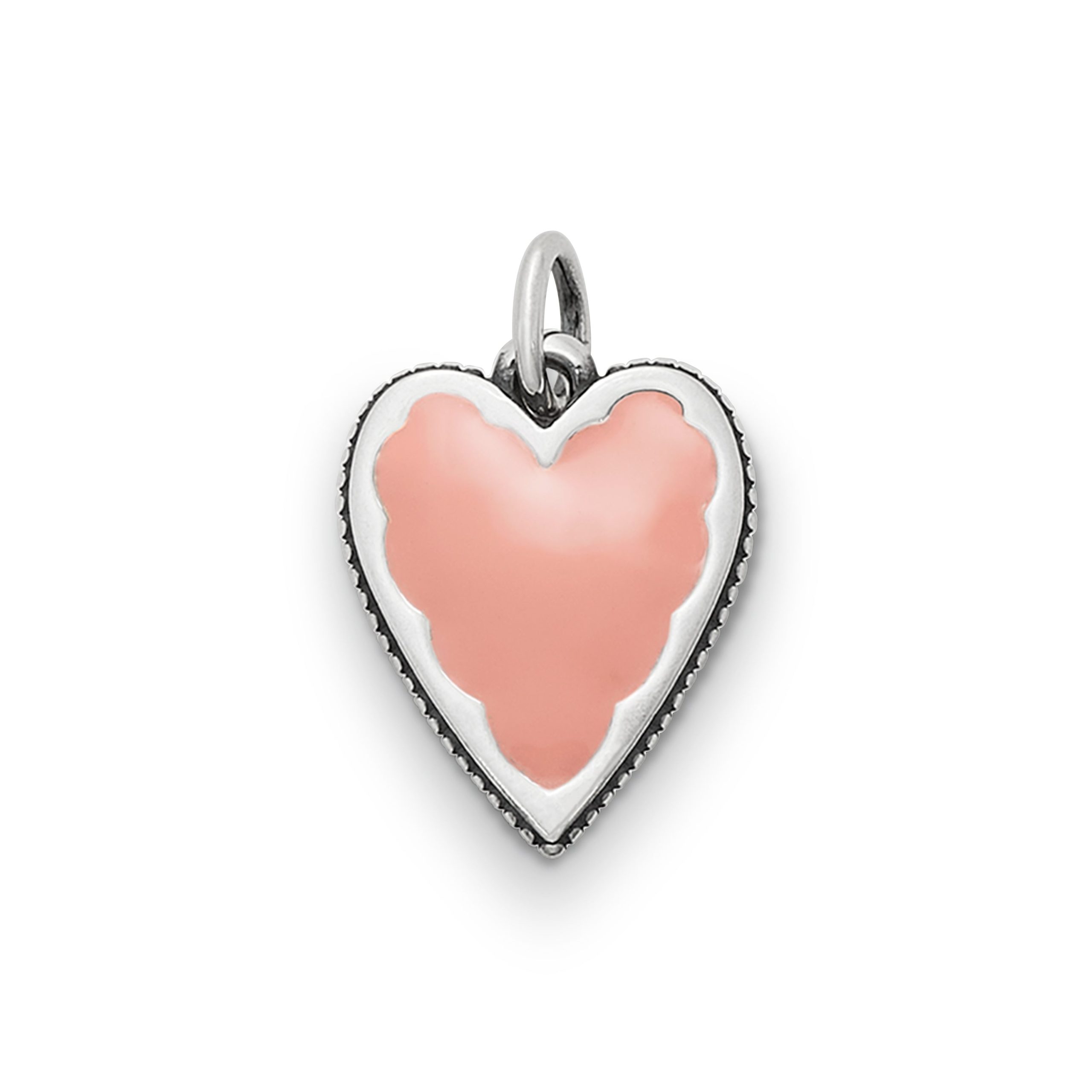 Enamel Pink Heart Charm - Image 2