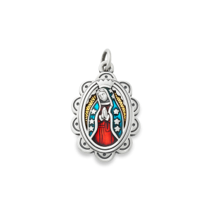 Enamel Virgin of Guadalupe Charm