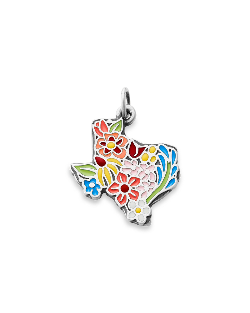 Enamel Texas Wildflower Charm - Image 3