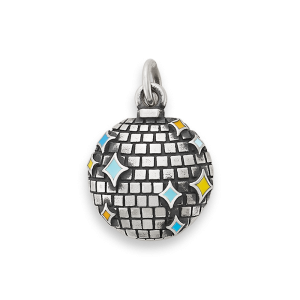 Enamel Disco Ball Charm