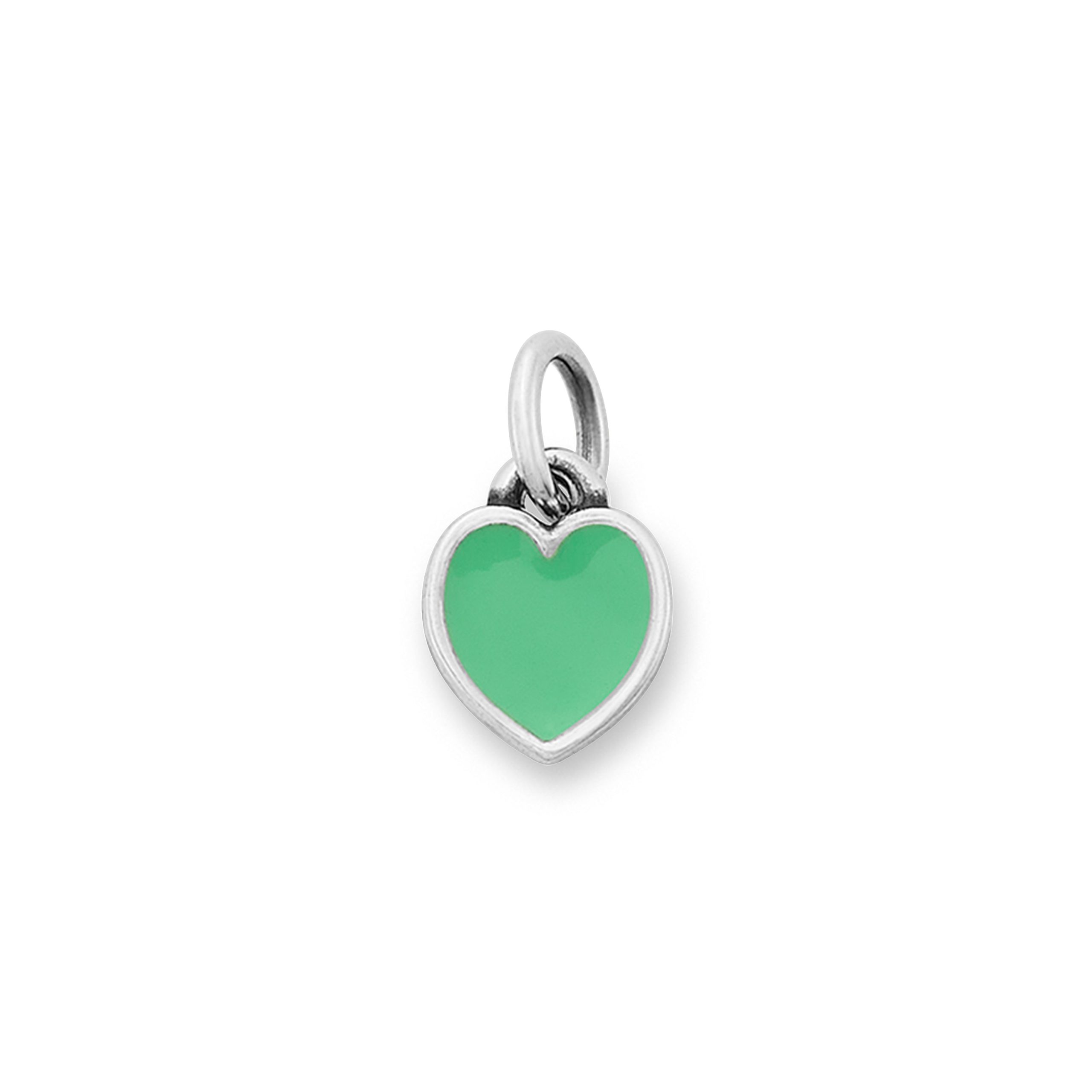 Enamel Green Connected Hearts Charm - Image 2