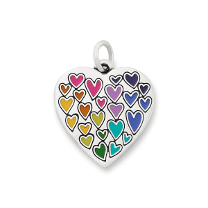 Full of Love Enamel Heart Charm
