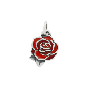 Enamel Consuela Red Rose Charm