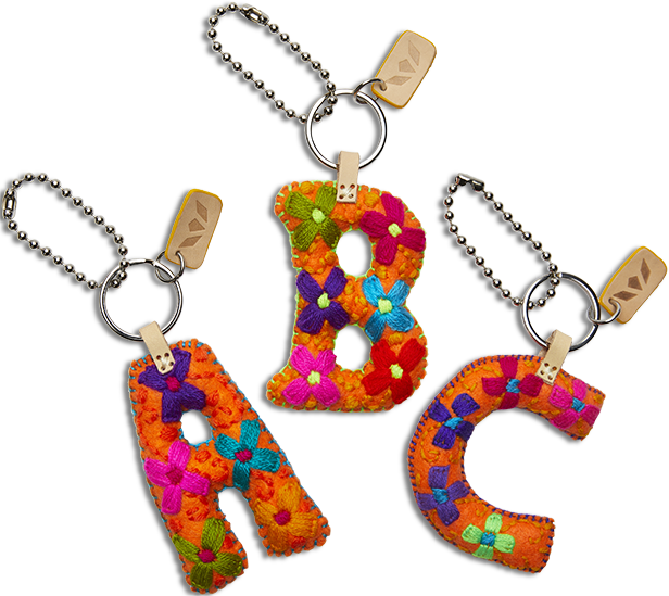 Orange Felt Alphabet Charms - Image 2
