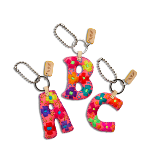 Pink Felt Alphabet Charms