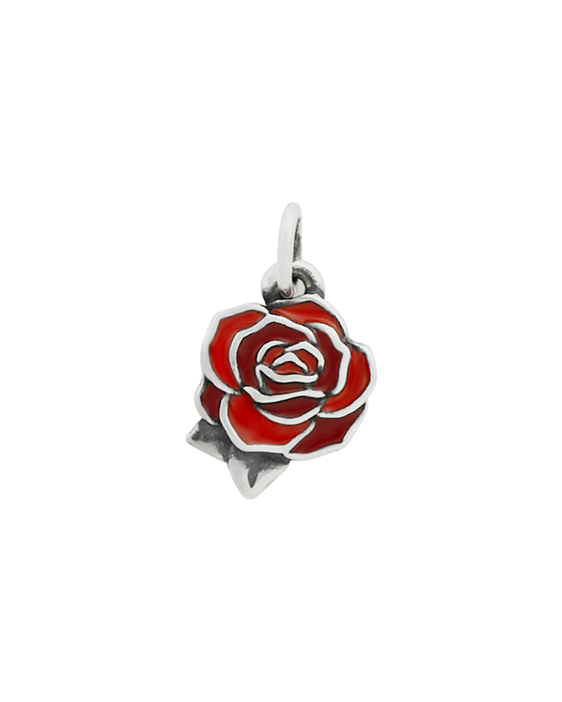 Enamel Consuela Red Rose Charm - Image 3