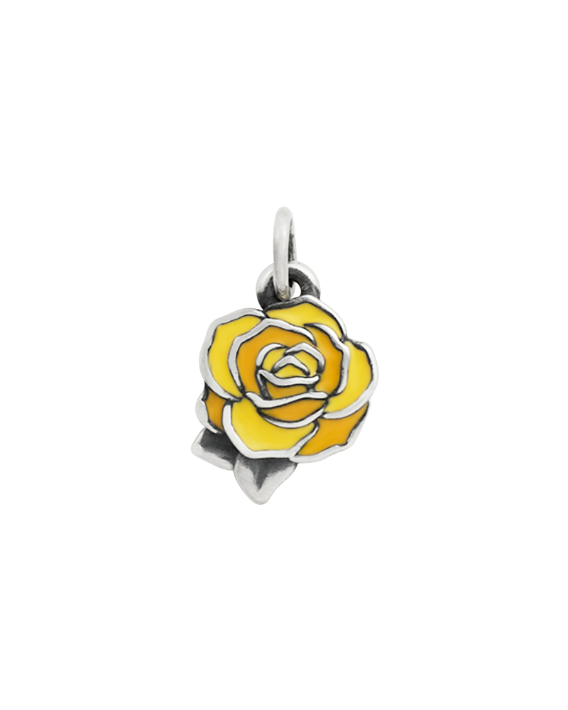 Enamel Consuela Yellow Rose Charm - Image 3