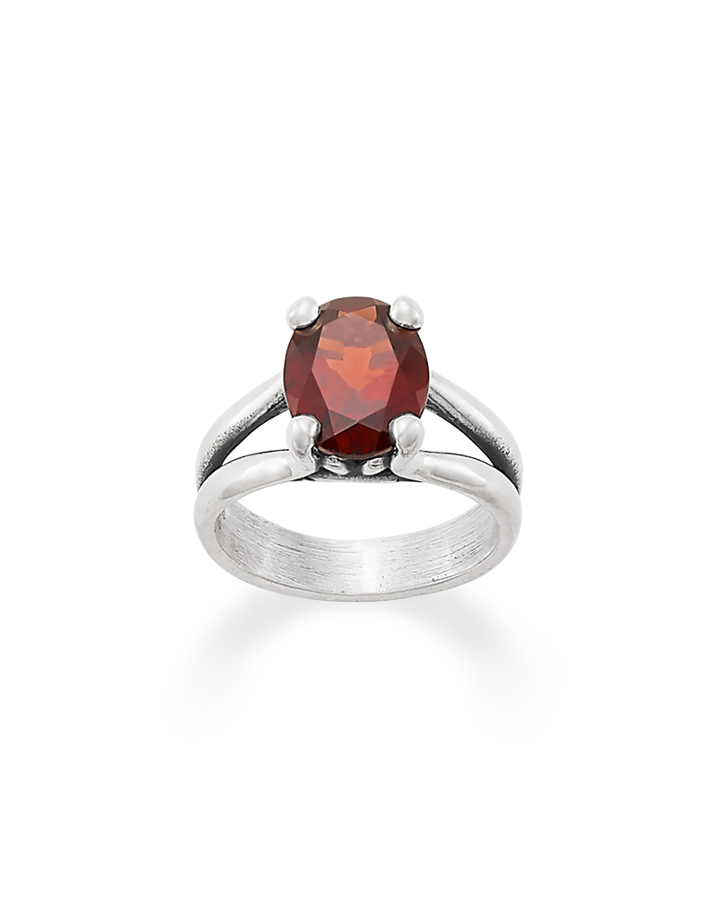 Oval Garnet Ring - Image 3