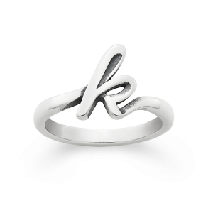 Script Initial 'K' Ring