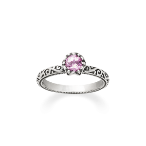 Cherished Birthstone Ring with Lab-Created Pink Sapphire