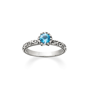 Cherished Birthstone Ring with Blue Topaz