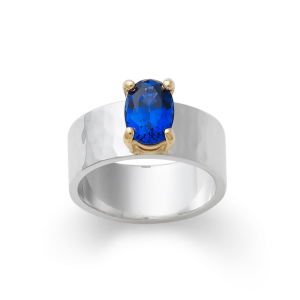Julietta with Lab-Created Blue Sapphire Ring