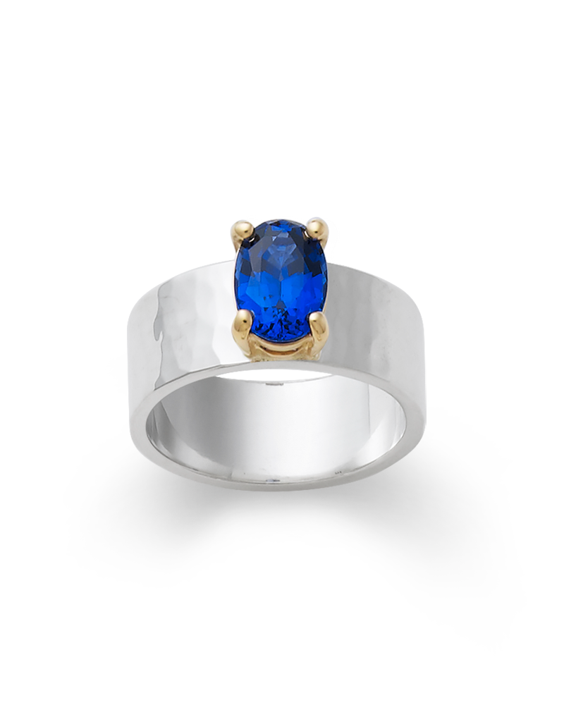 Julietta with Lab-Created Blue Sapphire Ring